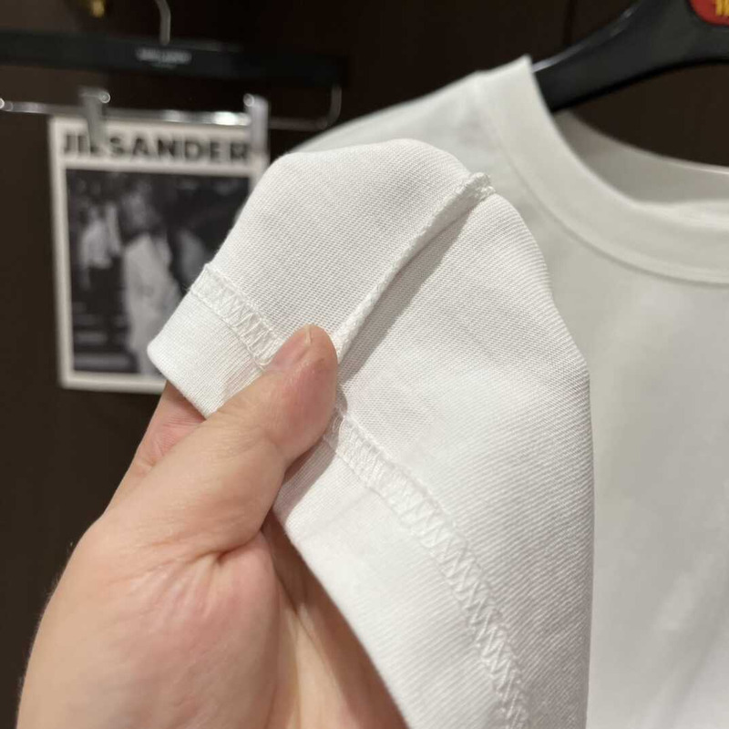 l**is V*t*n logo embroidered cotton t-shirt white