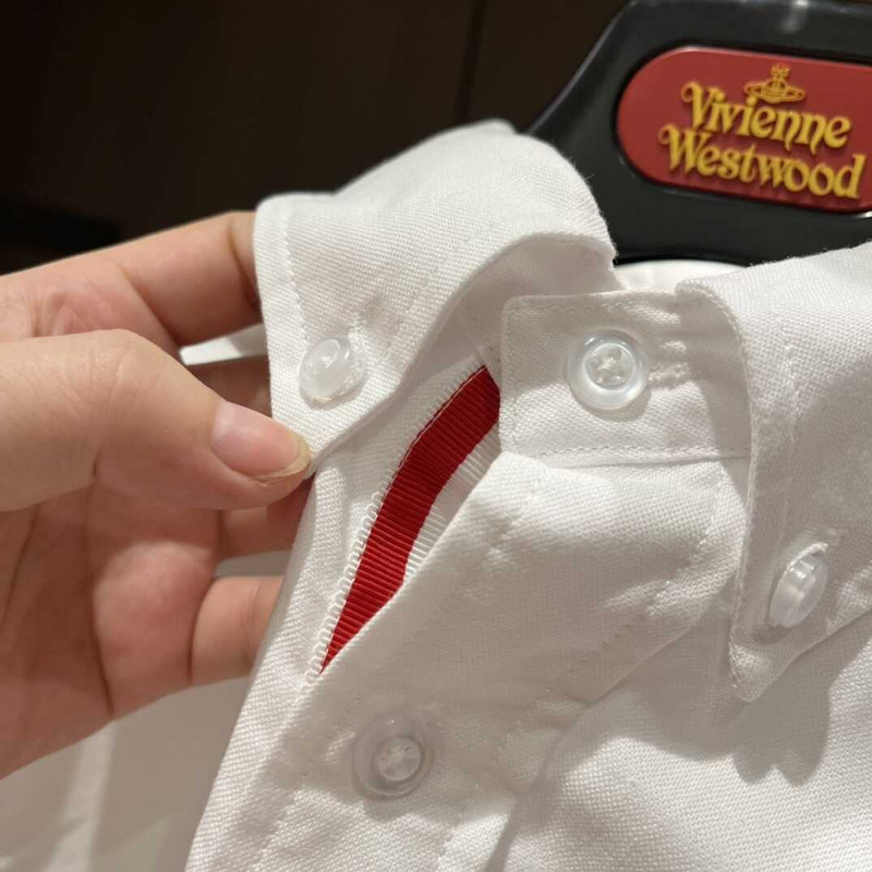 Thom Browne RWB Striped Polo Shirt White