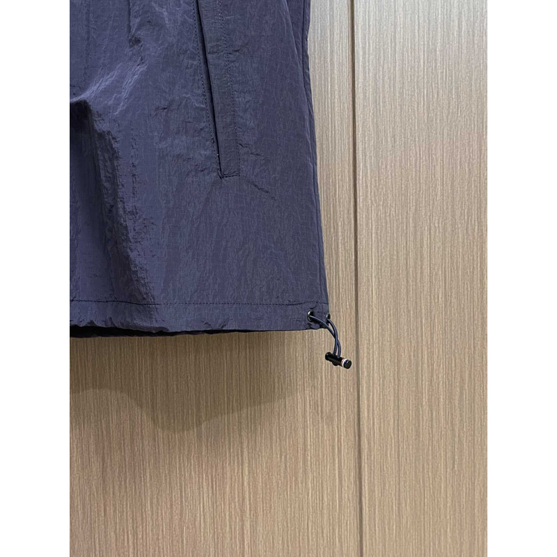 Thom Browne 4-Bar Striped Zipped Ripstop Hooded Gilet Blue