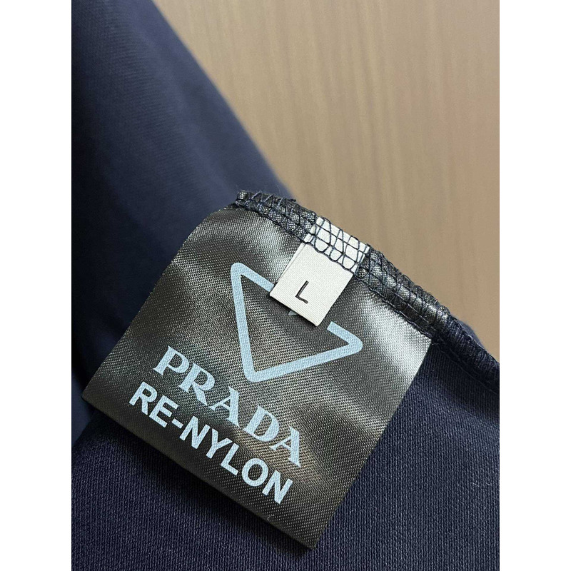 Pra*a cotton polo shirt blue