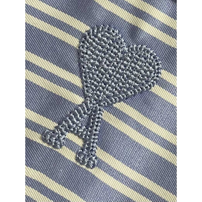 Ami Paris Stripe Shirt White&Blue