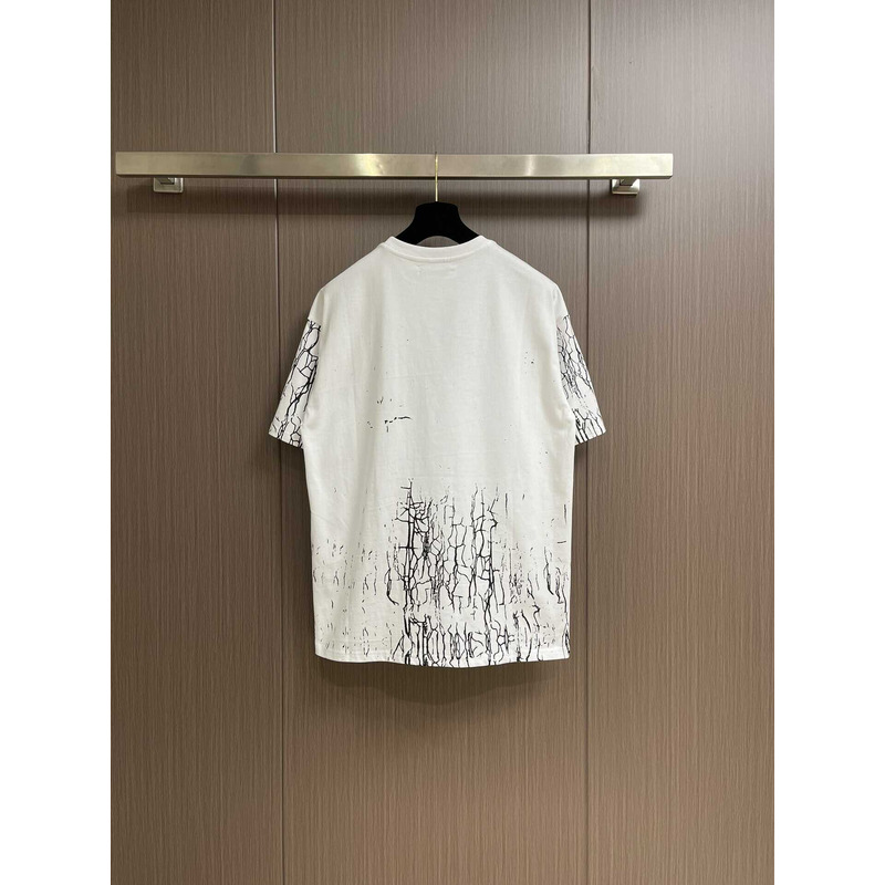 Amiri Printed Cotton T-Shirt White