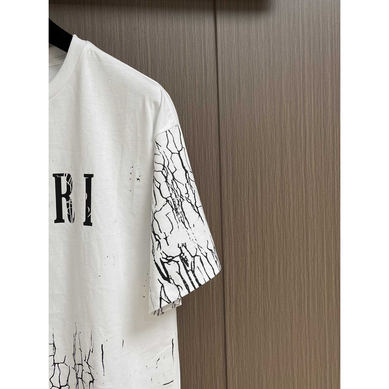 Amiri Printed Cotton T-Shirt White