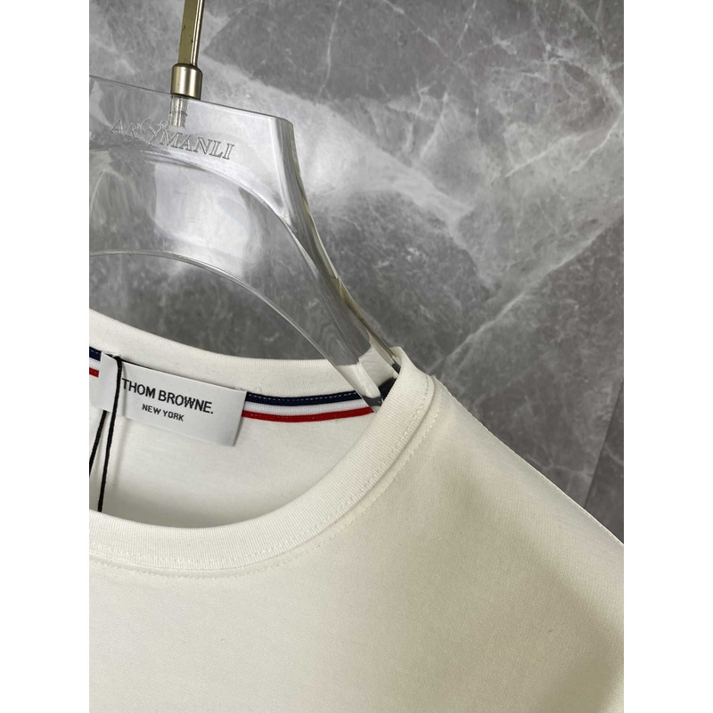 Thom Browne Puppy Embossing T-shirt Cotton White