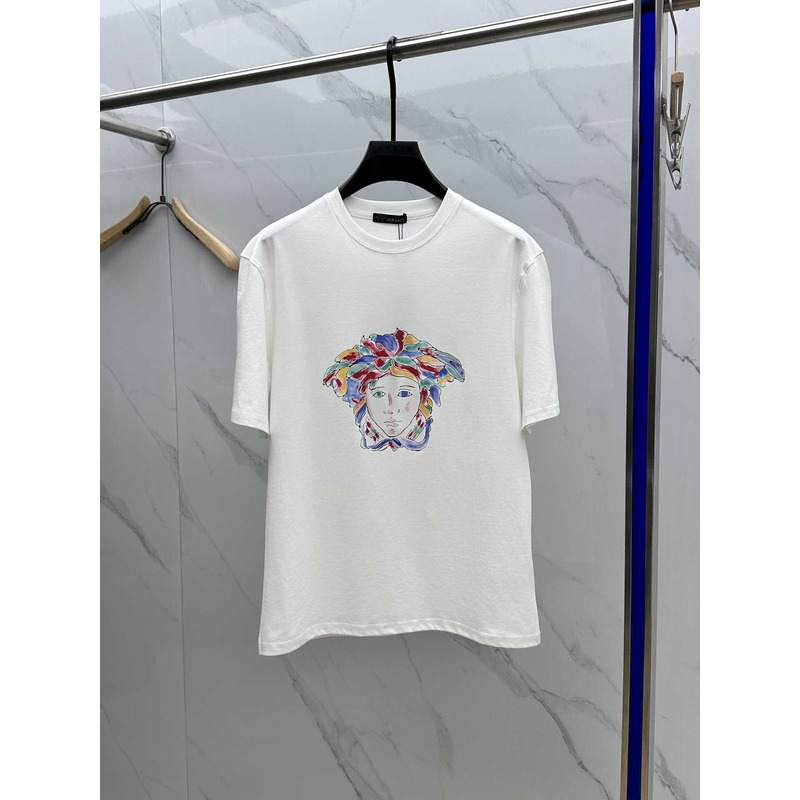 Versace Medusa Logo Cotton T-Shirt White