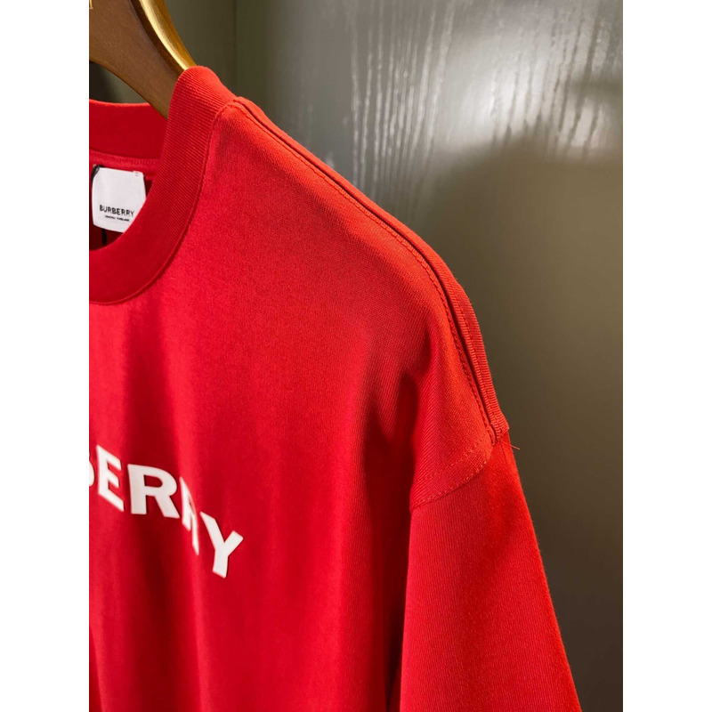 B**rry logo cotton t shirt red