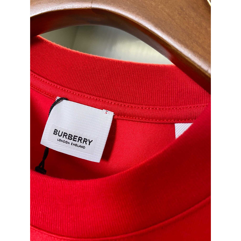B**rry logo cotton t shirt red