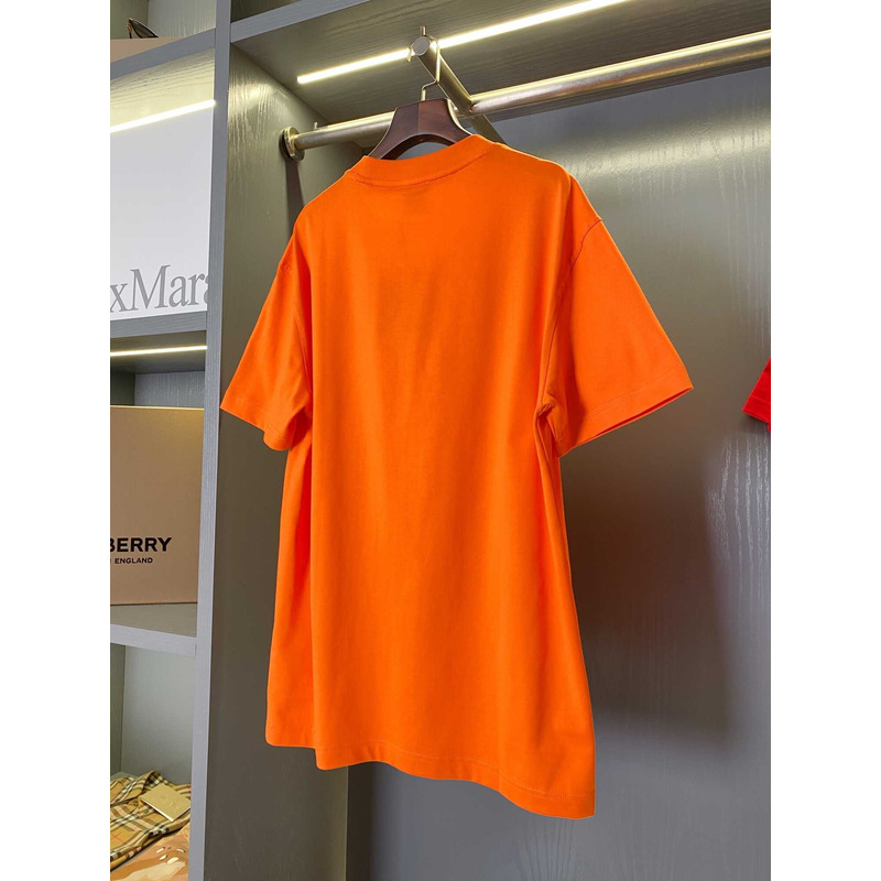 B**rry logo cotton t shirt orange
