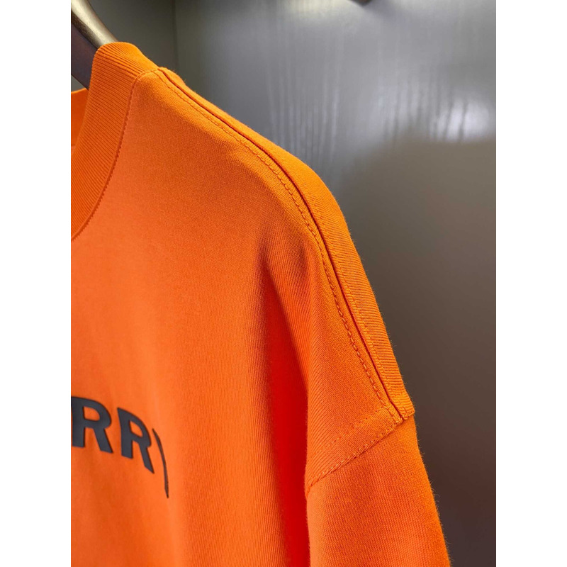B**rry logo cotton t shirt orange