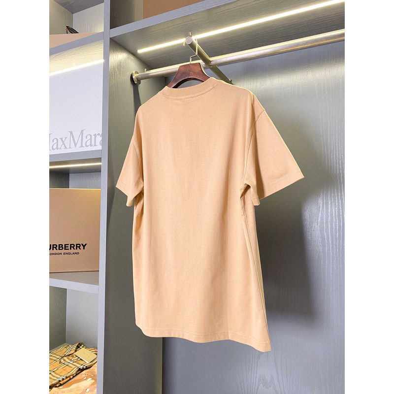 B**rry logo print cotton t-shirt camel