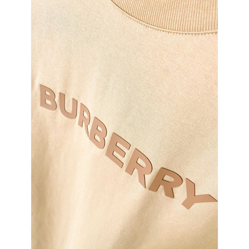 B**rry logo print cotton t-shirt camel