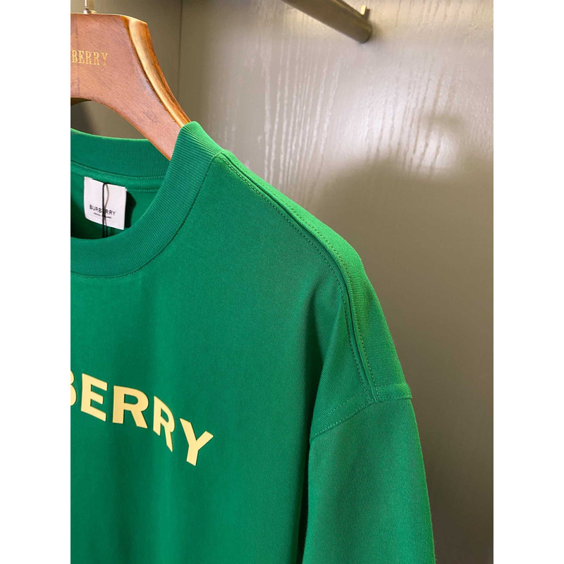 B**rry logo cotton t-shirt green