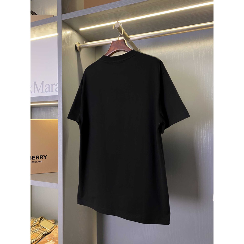 B**rry label applique cotton t-shirt black