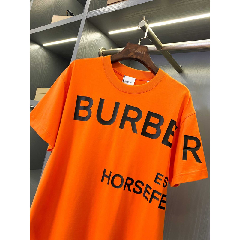 B**rry logo printed cotton t-shirt orange