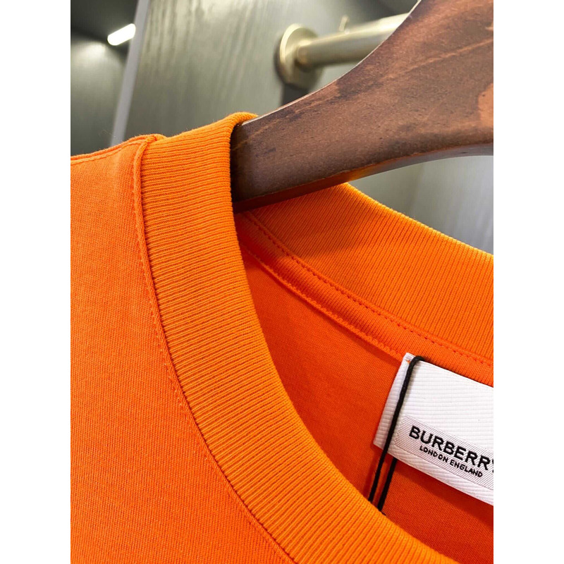 B**rry logo printed cotton t-shirt orange