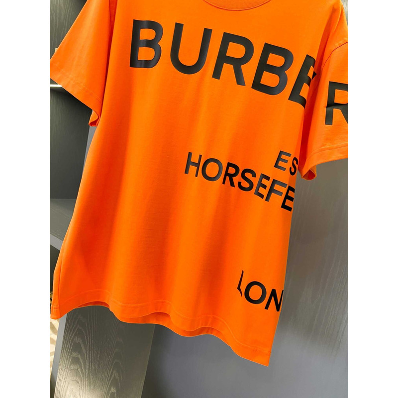 B**rry logo printed cotton t-shirt orange