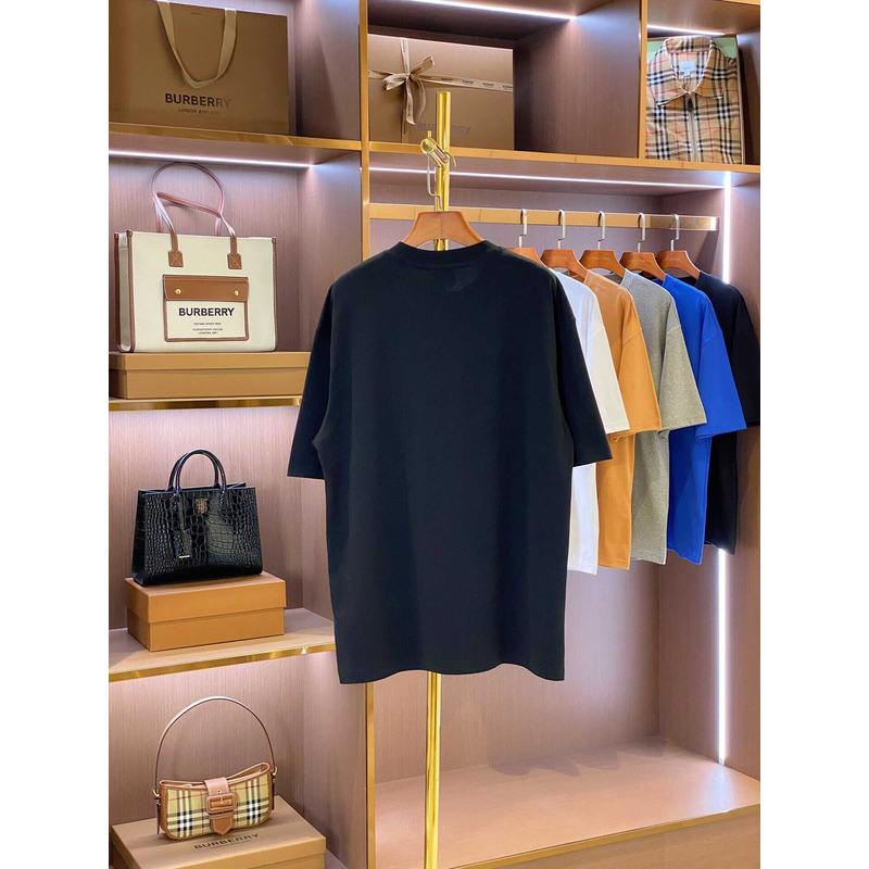 B**rry micro-label printed cotton t-shirt black