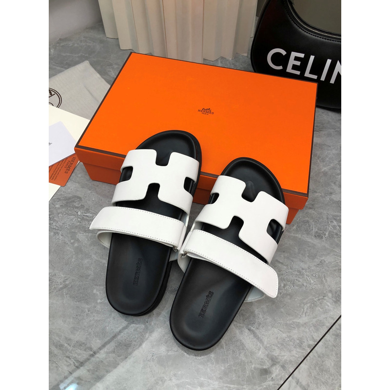 H**mes chypre sandals white