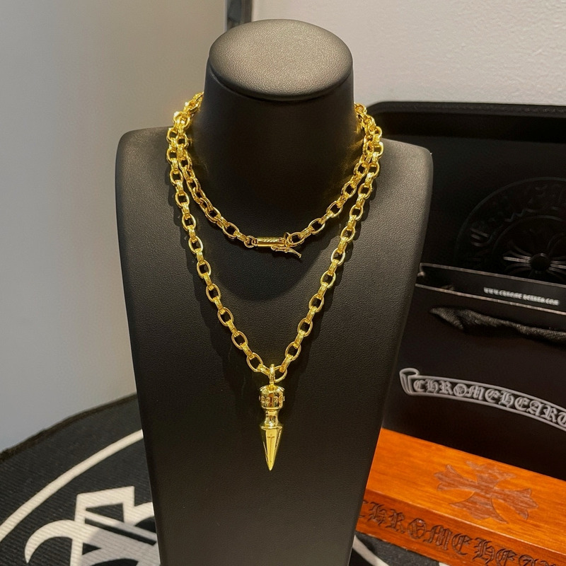 Chrome Heart Necklace Gold