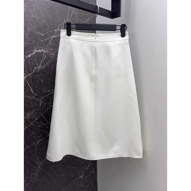 Valentino Cotton Skirt White