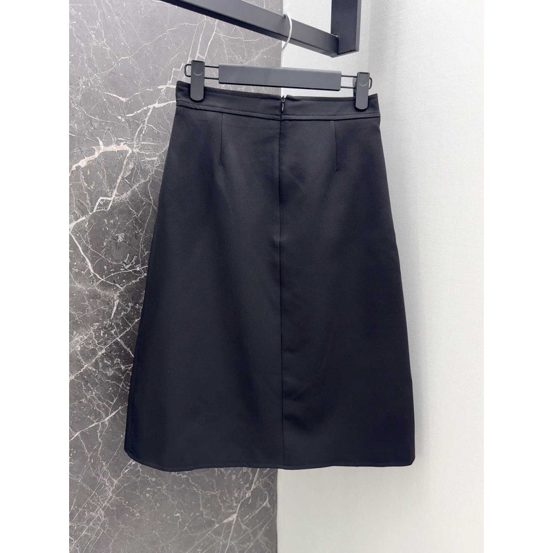 Valentino Cotton Skirt Black