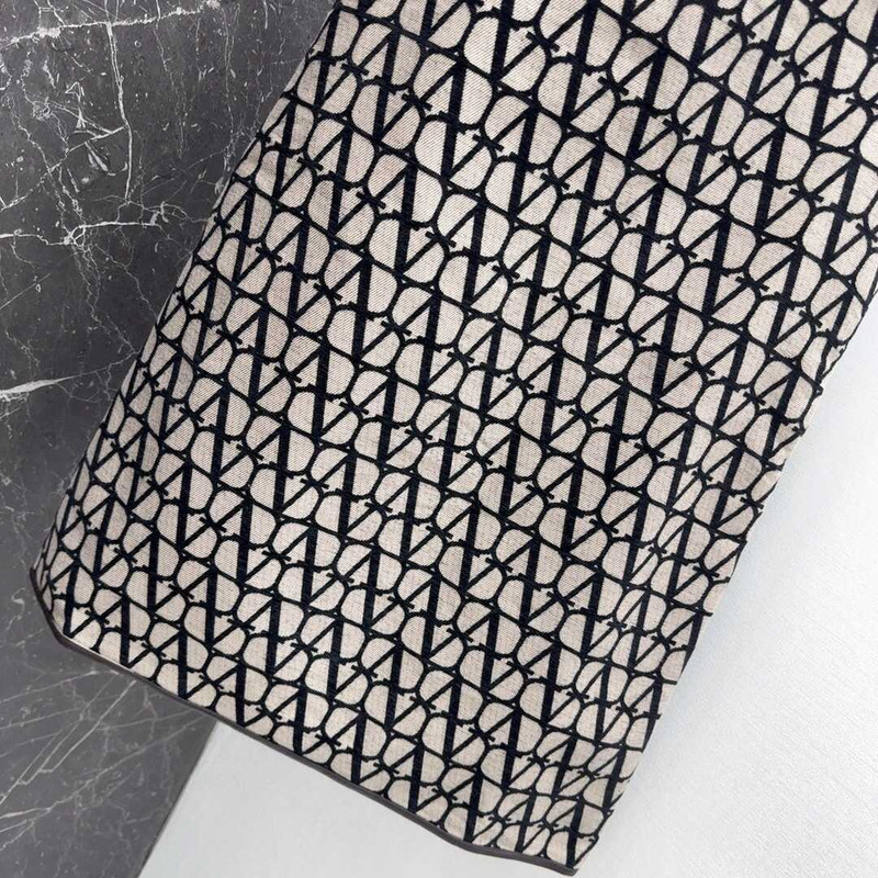 Valentino Leather-Trimmed Canvas-Jacquard Mini Dress Brown