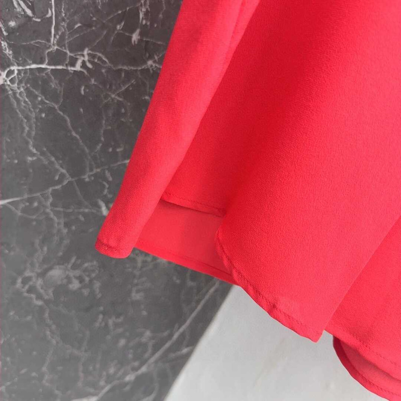 Valentino Georgette Top Red