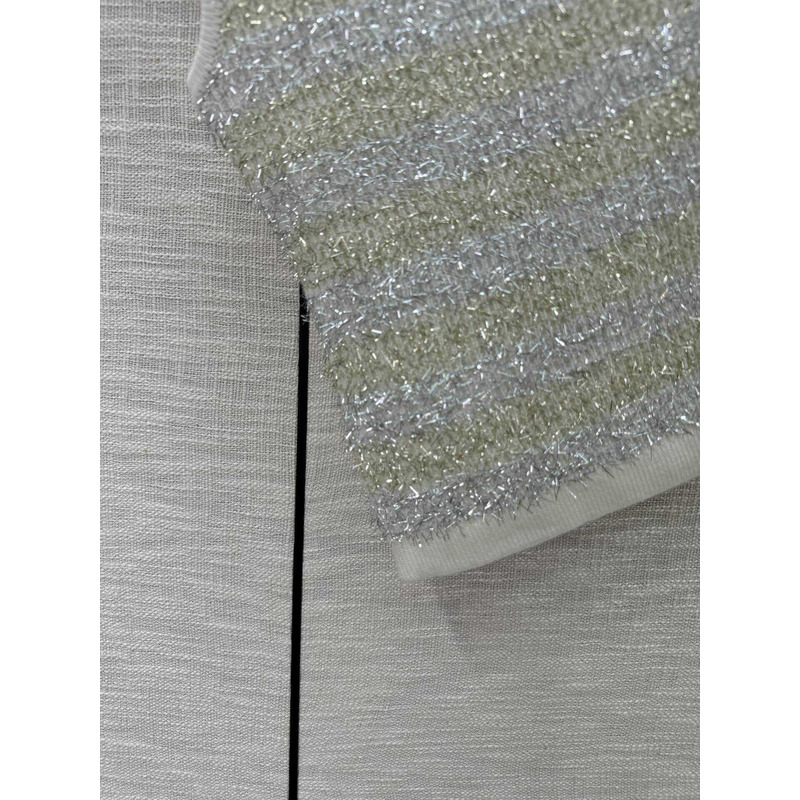 Ch*el logo knitted top grey