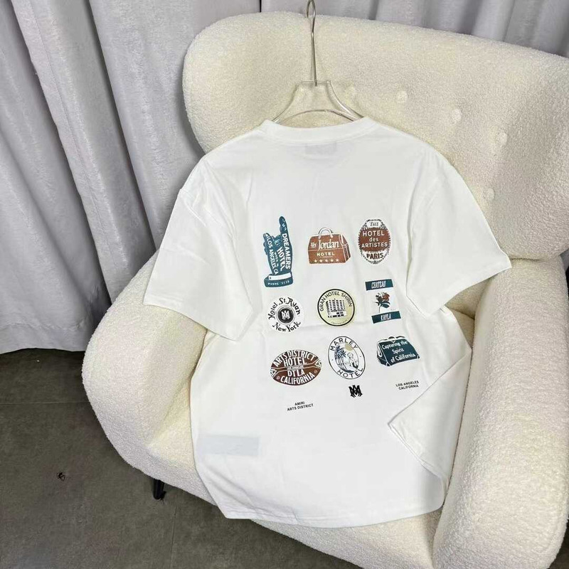 Amiri Graphic Print Cotton White