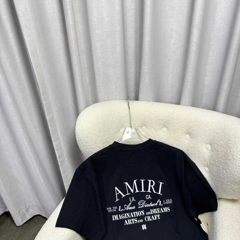 Amiri Cotton T-Shirt Black