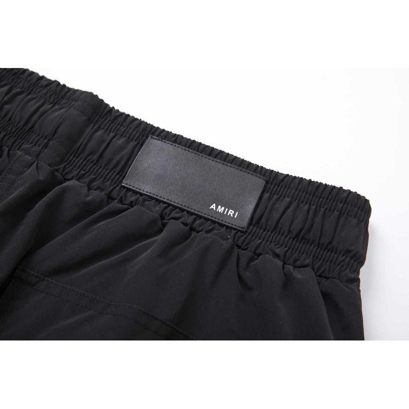 Amiri Printed Logo Shorts Black