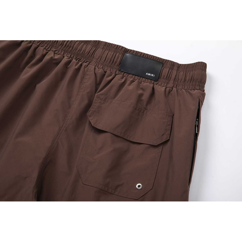 Amiri Printed Logo Shorts Brown