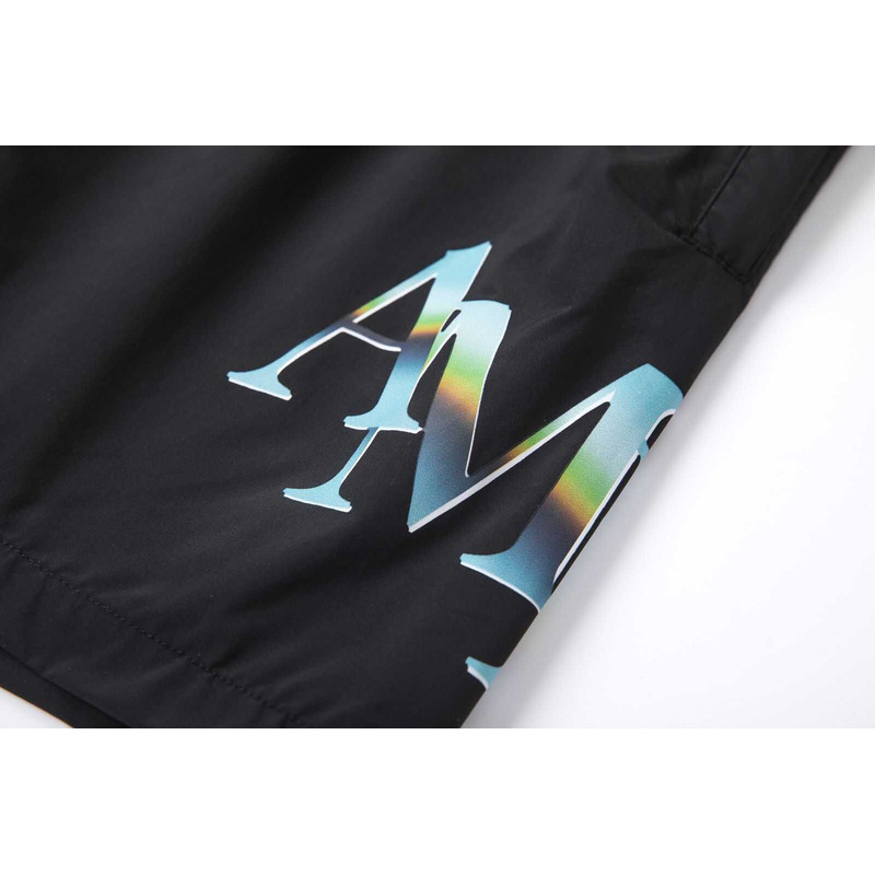 Amiri Printed Logo Shorts Black