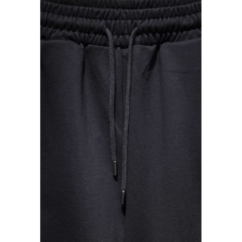 Chrome Heart Embroidered Cotton Shorts Black