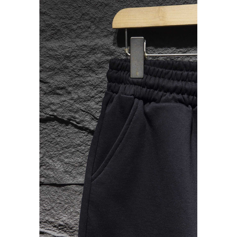 Chrome Heart Embroidered Cotton Shorts Black