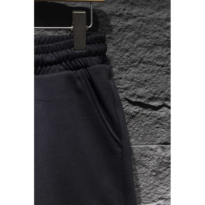 Chrome Heart Embroidered Cotton Shorts Black