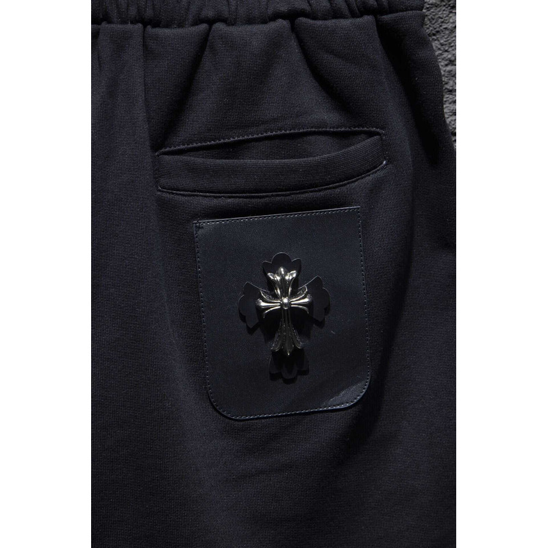 Chrome Heart Printed Cotton Shorts Black