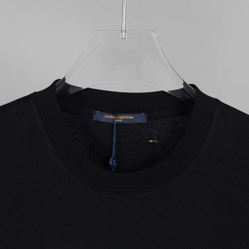 l**is V*t*n lv drip t-shirt cotton black
