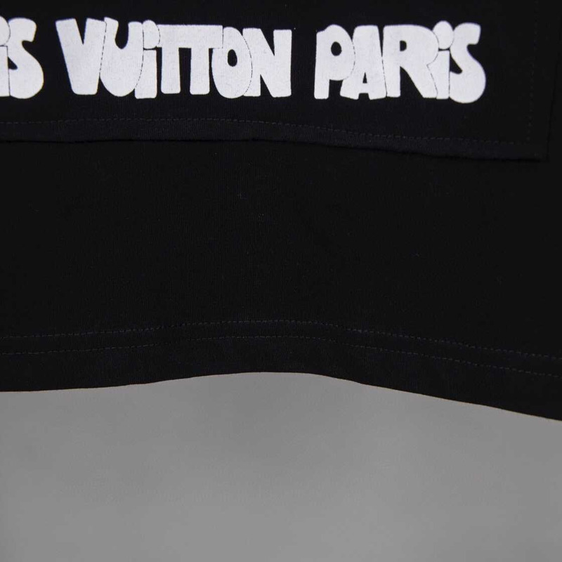 l**is V*t*n logo signature t-shirt black