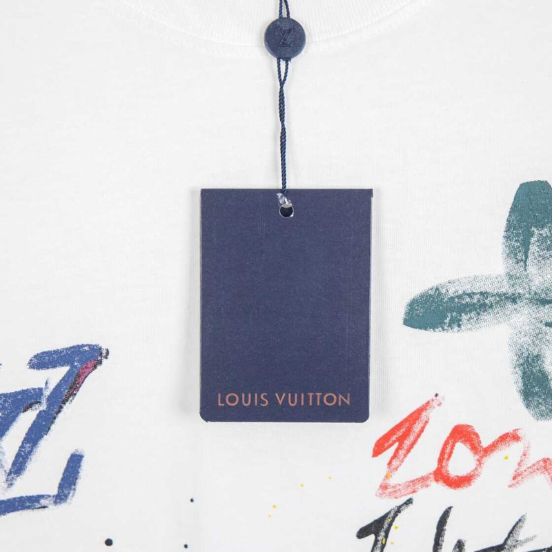 l**is V*t*n color monogram t-shirt white