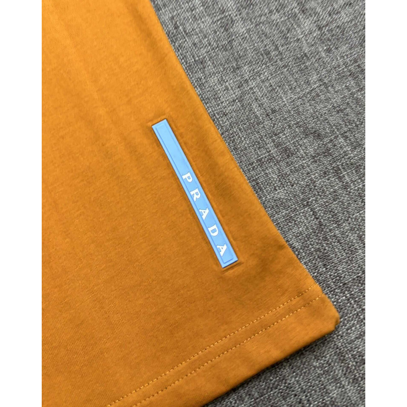 Pra*a cotton t-shirt mustard