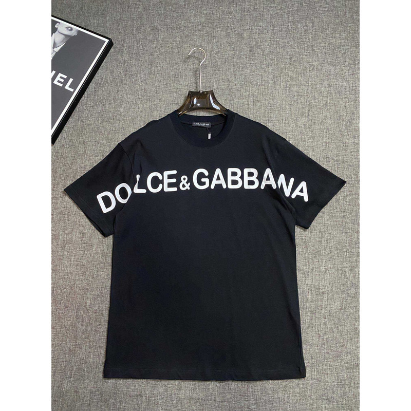 Dolce & Gabbana Short T-shirt With DG Logo Black