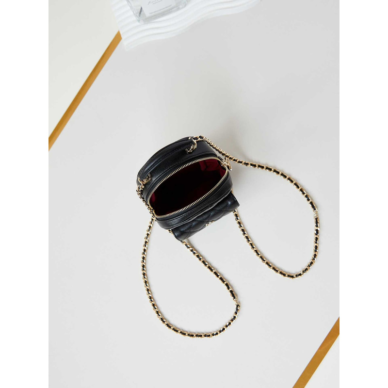 Ch*el caviar quilted cc mini classic backpack black