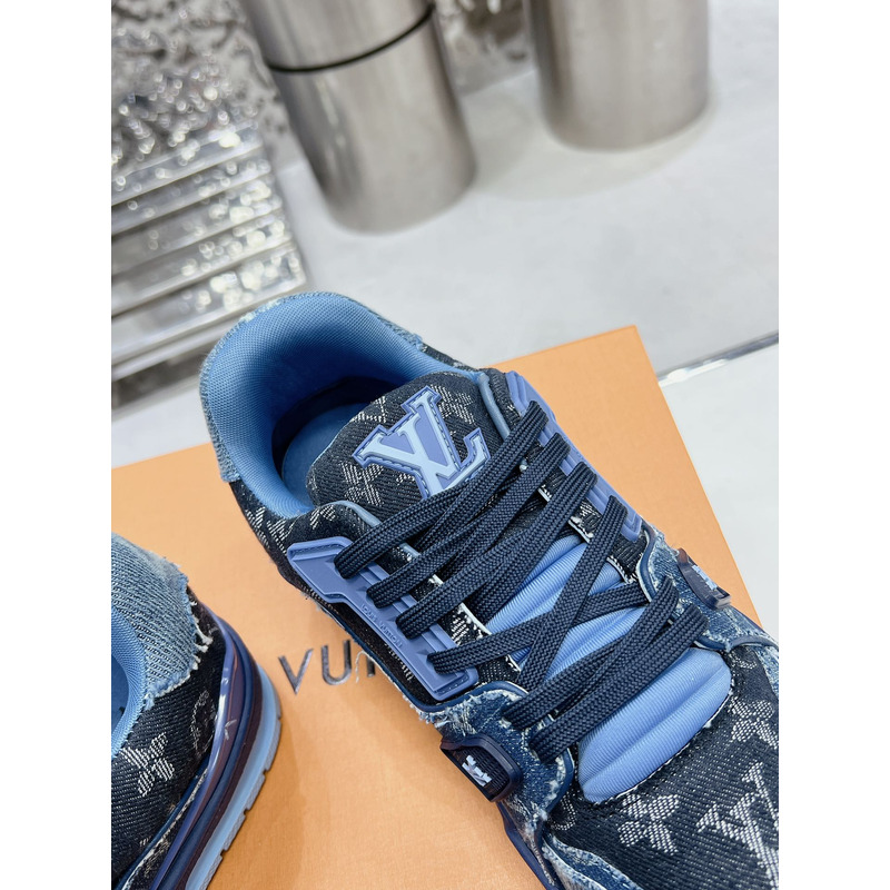 l**is V*t*n lv trainer sneaker denim blue