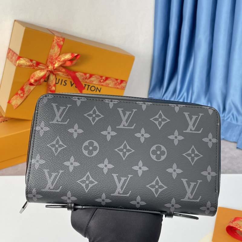 l**is V*t*n zippy xl wallet monogram eclipse black/gray