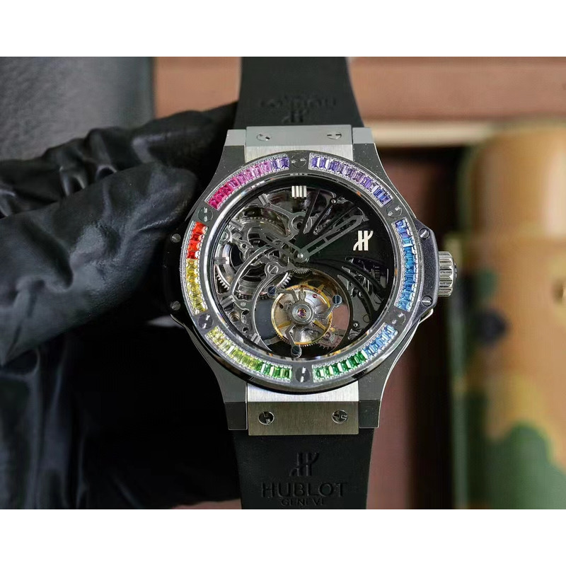 Hublot Big Bang Unico Titanium Rainbow Black&Silver