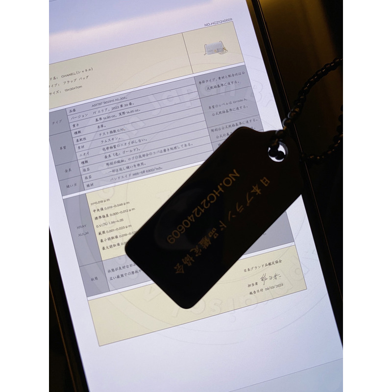 Ch*el quilted mini rectangular flap bag gray