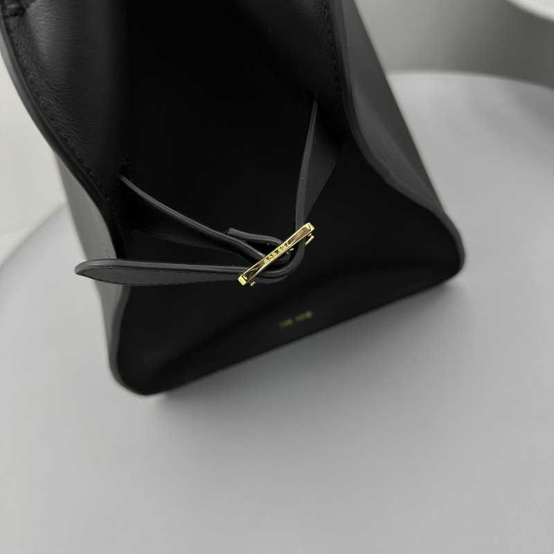 The Row Margaux Leather Tote Bag Cowhide Commuter Handheld Women\