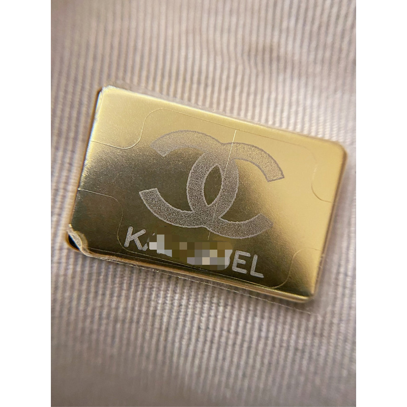 Ch*el hobo bag cream white