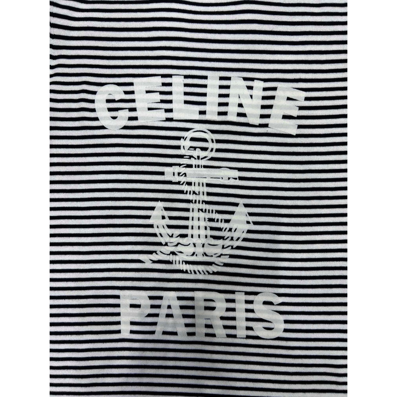 Ce**e logo anchor striped short sleeved t-shirt black